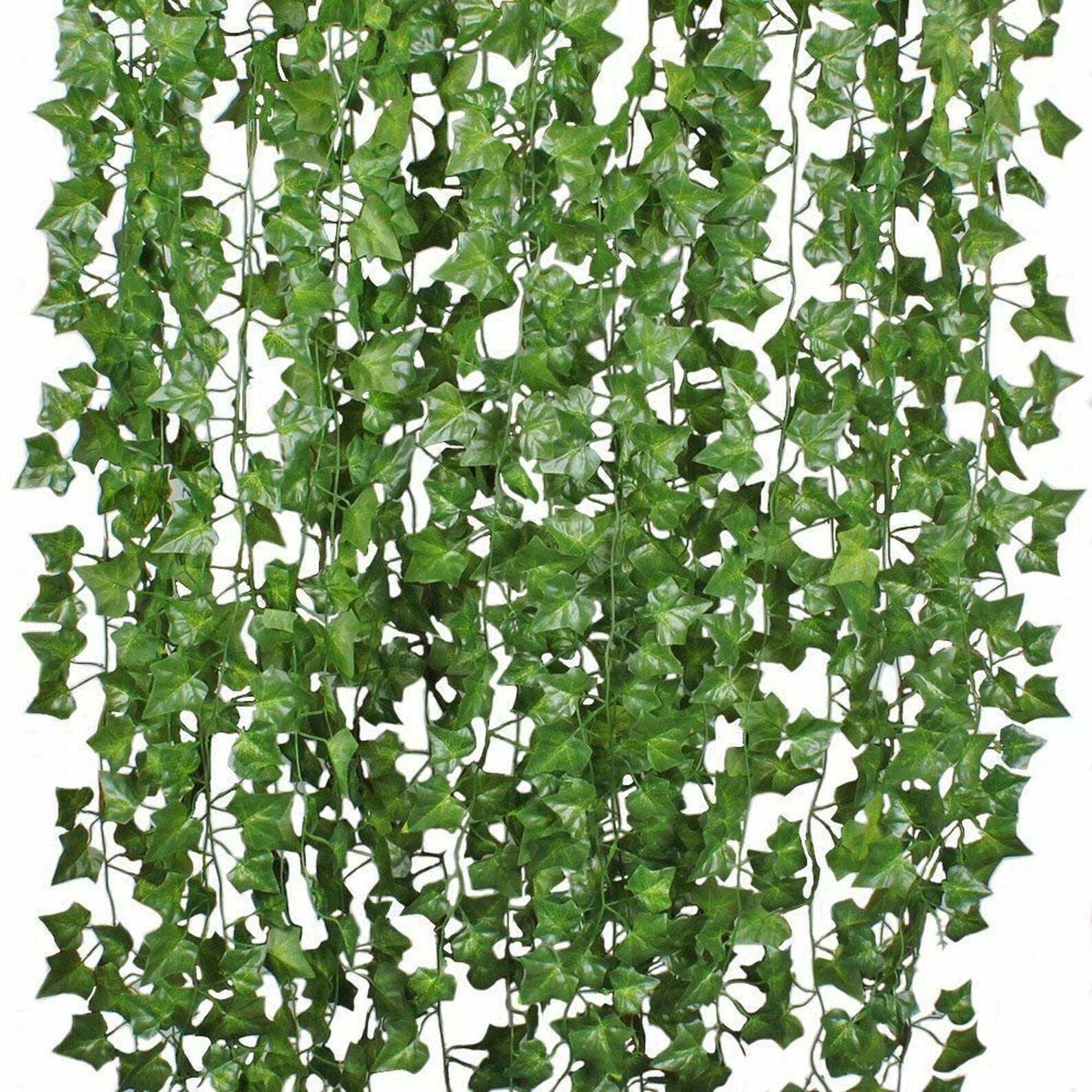 Fake Ivy Leaves 6pk., Artificial Greenery Vines For Decor, Room Decor Garland