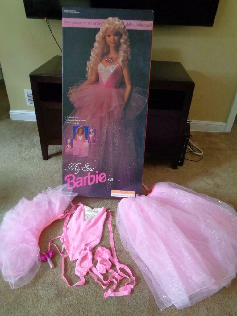 Nrfb 1992 My Size Barbie Doll New In Box With Extra Girl's Ballerina Outfit