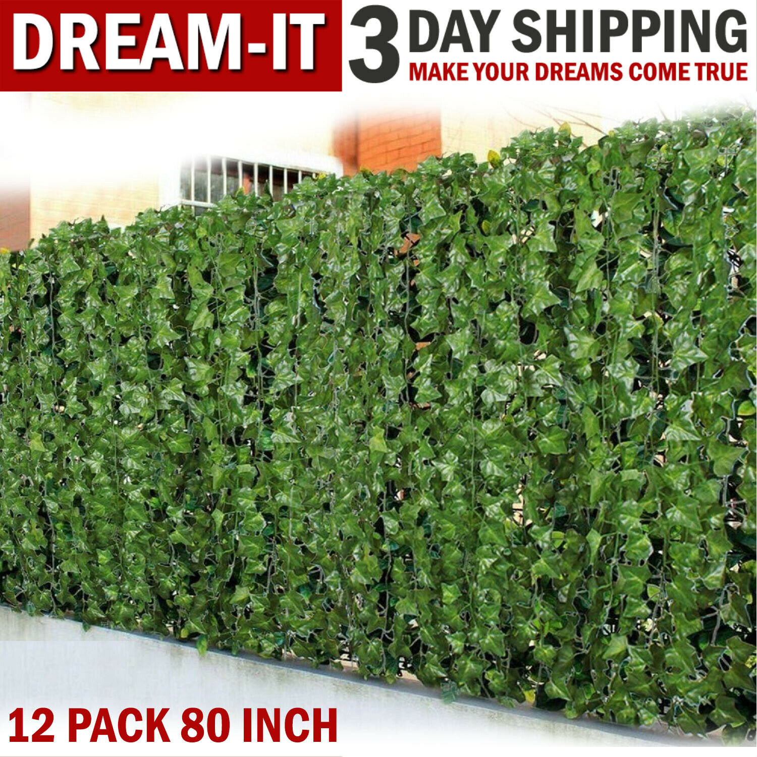 Artificial Hanging Plant 84 Feet Silk Ivy Vine Garland Fake Home Garden Decor