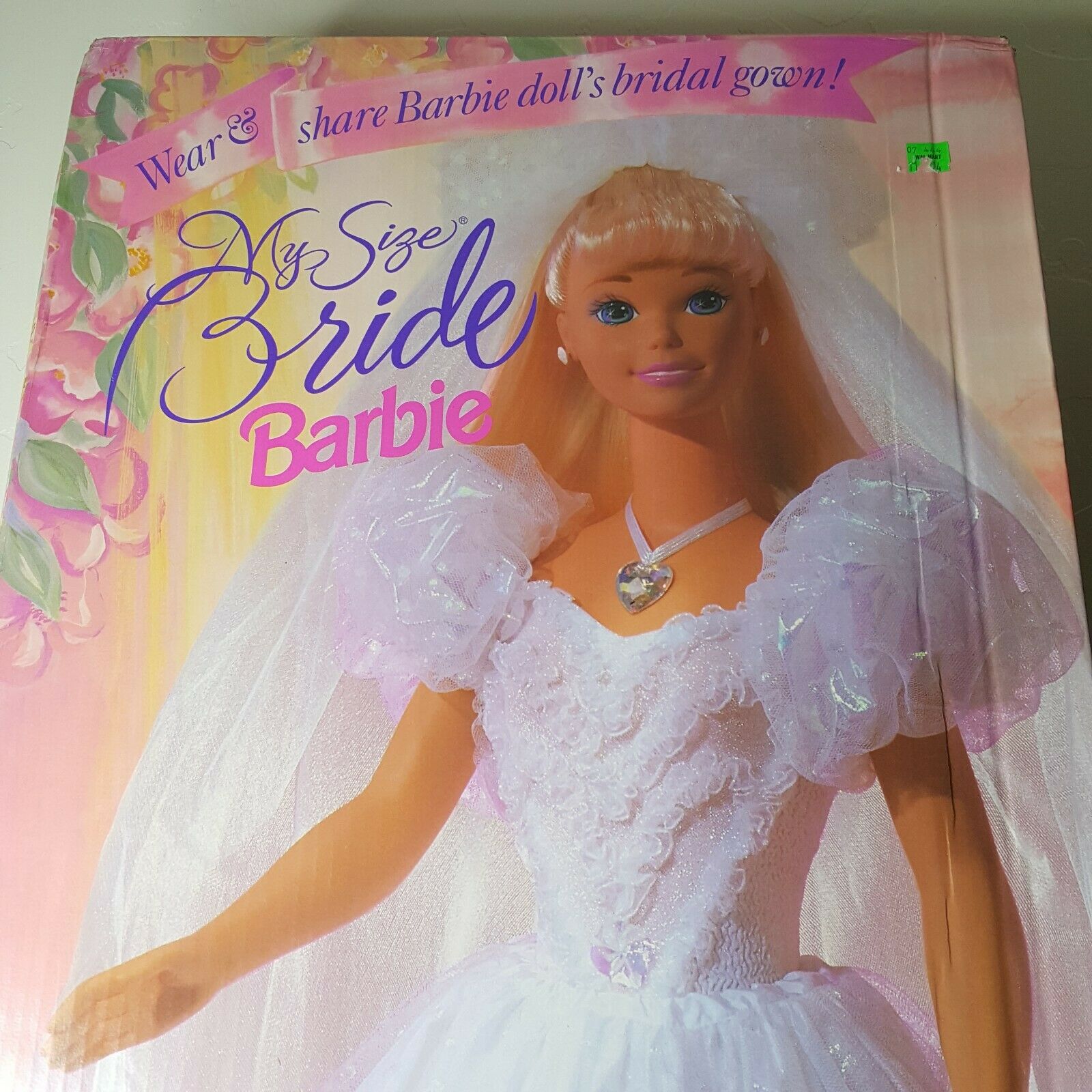 Vintage My Size Wedding Barbie 38” Tall White Wedding Dress New Sealed Box