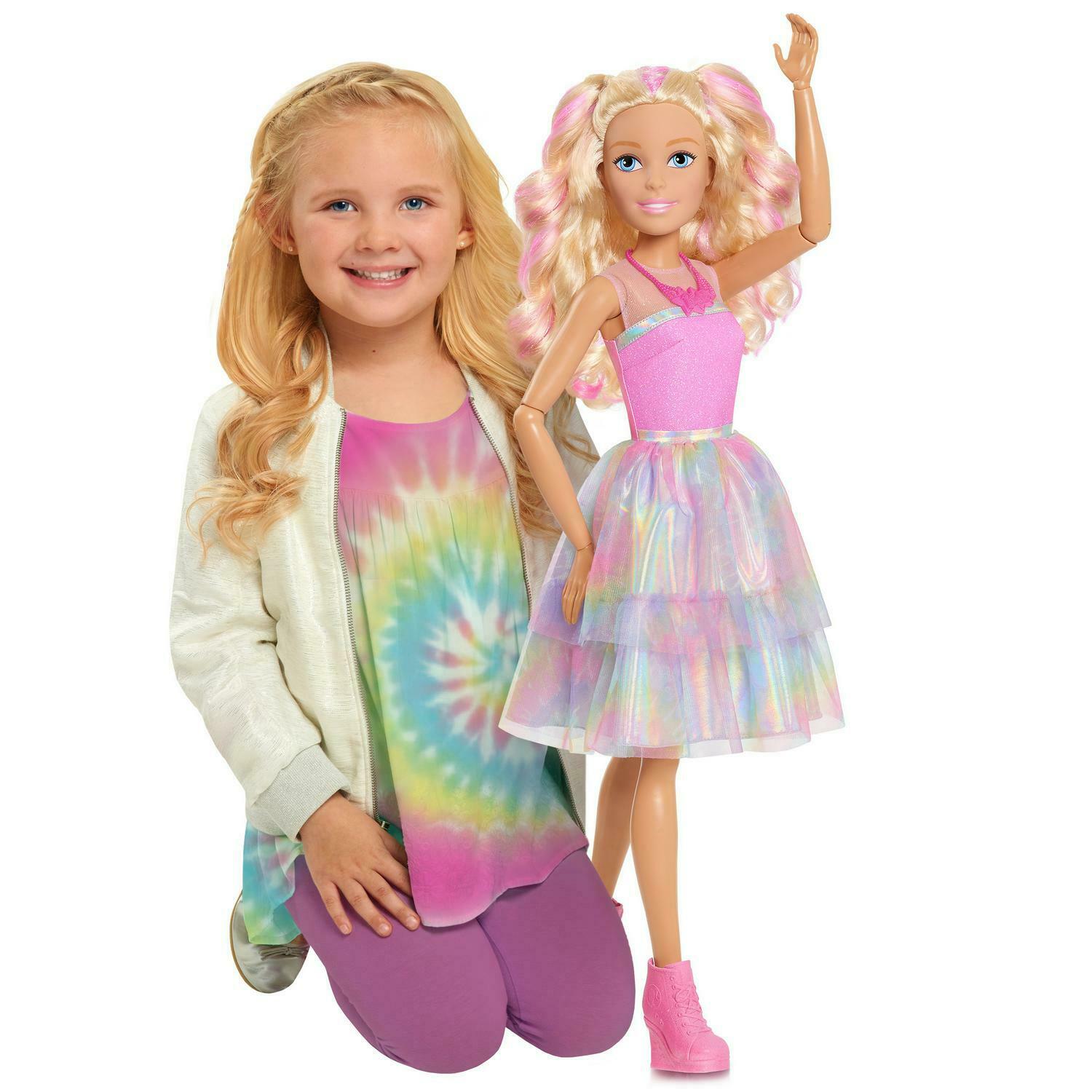 Barbie 28-inch Tie Dye Style Best Fashion Friend Blonde Hair Brand New Toy Gift