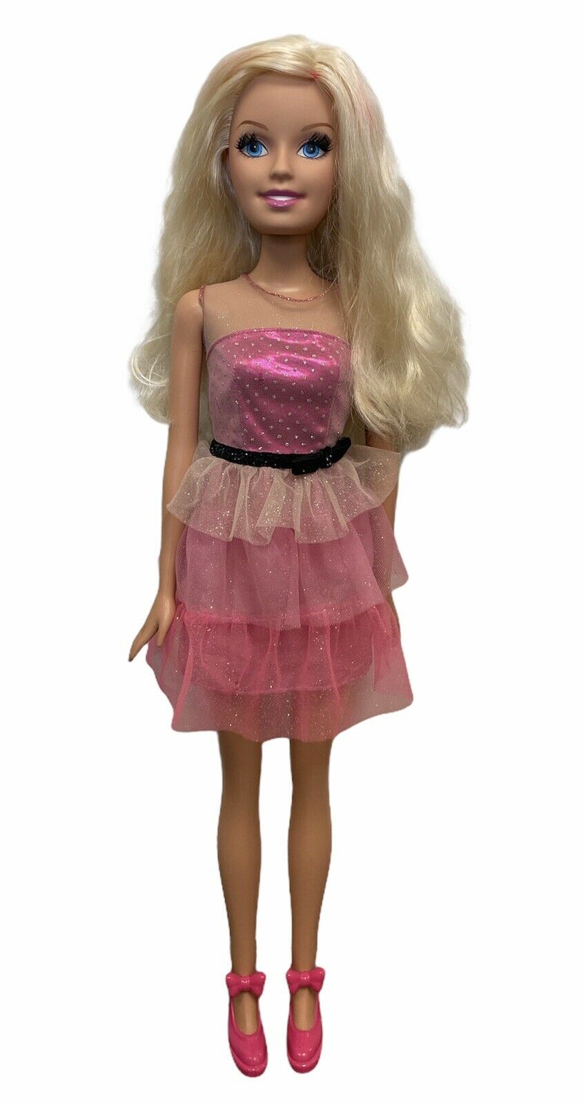 Mattel Barbie Doll Blonde Just Play My Size 28 Inches With Dress