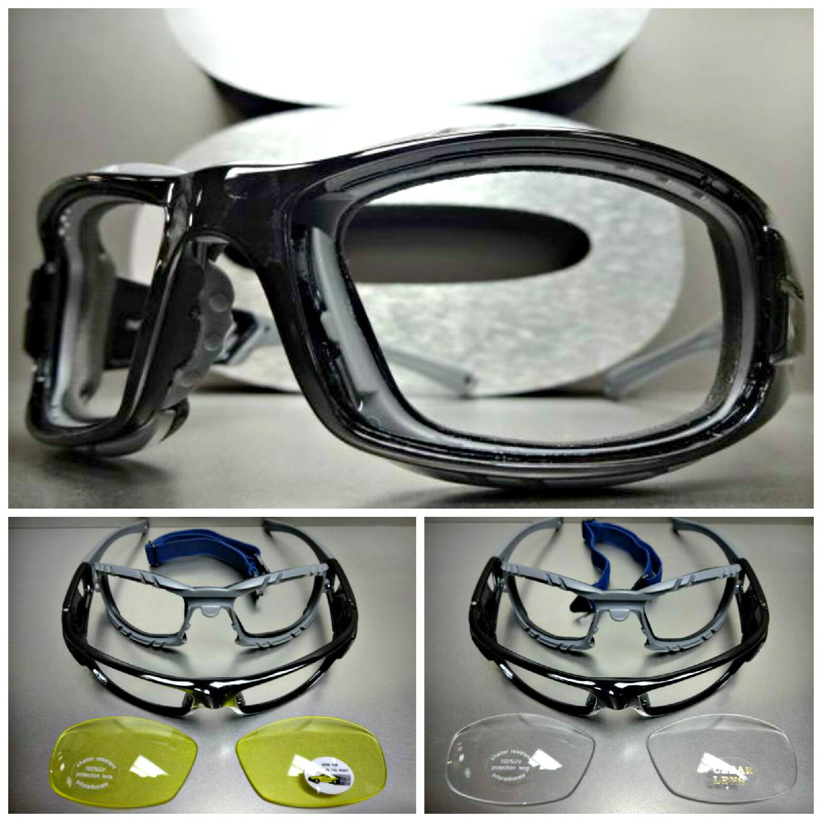 Sport Racquetball Lens Lensless Protective Padded Safety Glasses Goggles Eyewear
